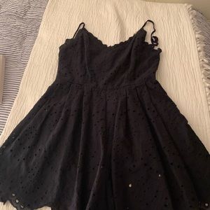 NWT fab’rik black Marlie Eyelet Romper (SIZE S)